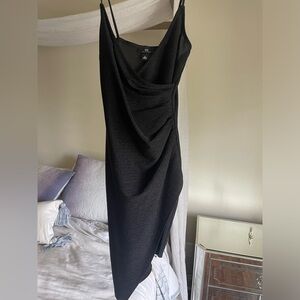 I.N. asymmetrical black sparkle dress!